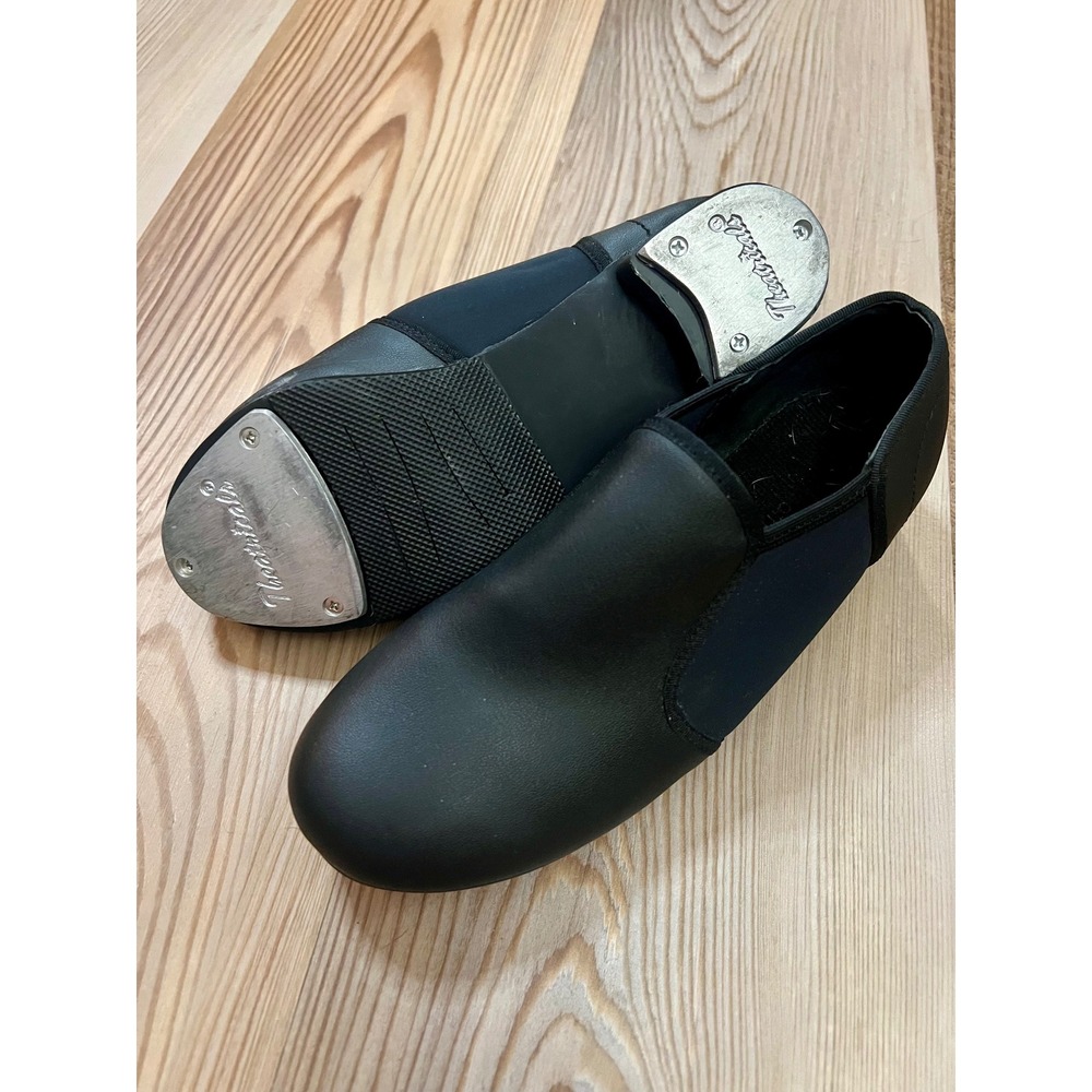 Theatricals T9100 Neoprene Insert Tap Shoes Black Women 6.0 Slip On Dance Shoes